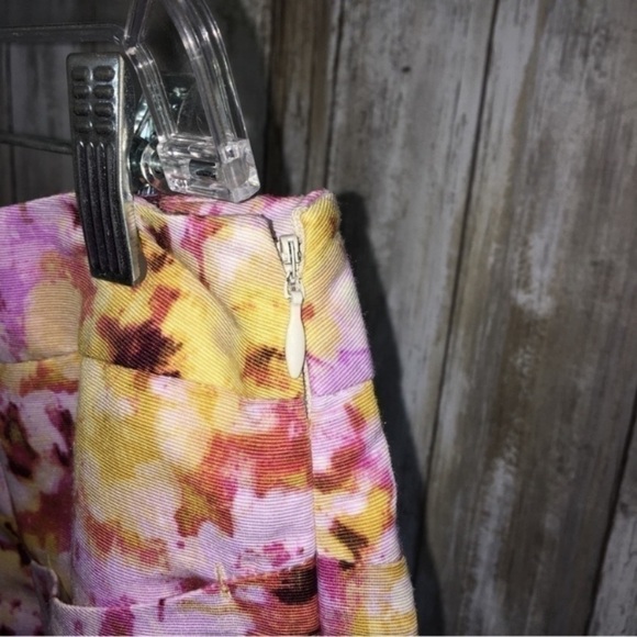 Loft Pink & Yellow Floral Pencil Skirt - Picture 6 of 6